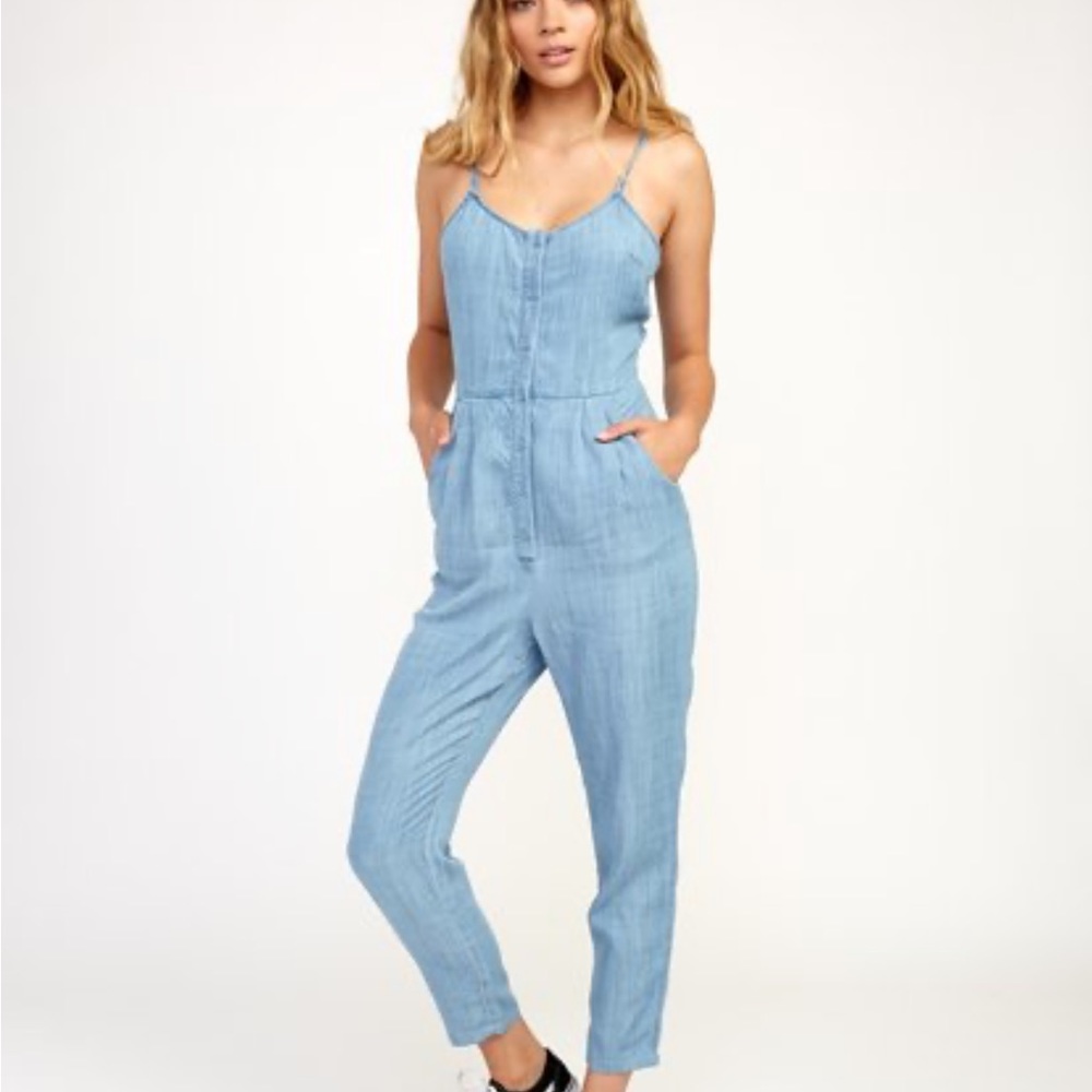 Rvca Chambray Jumpsuit - image 1